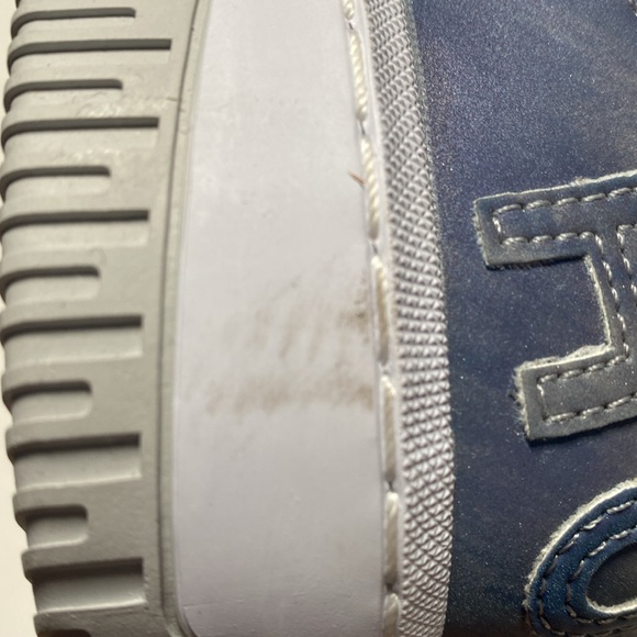 NWOB HUGO Sneakers Size 7 / 37 Killian Hilto High Tops Blue Grey Watercolor - Picture 12 of 12